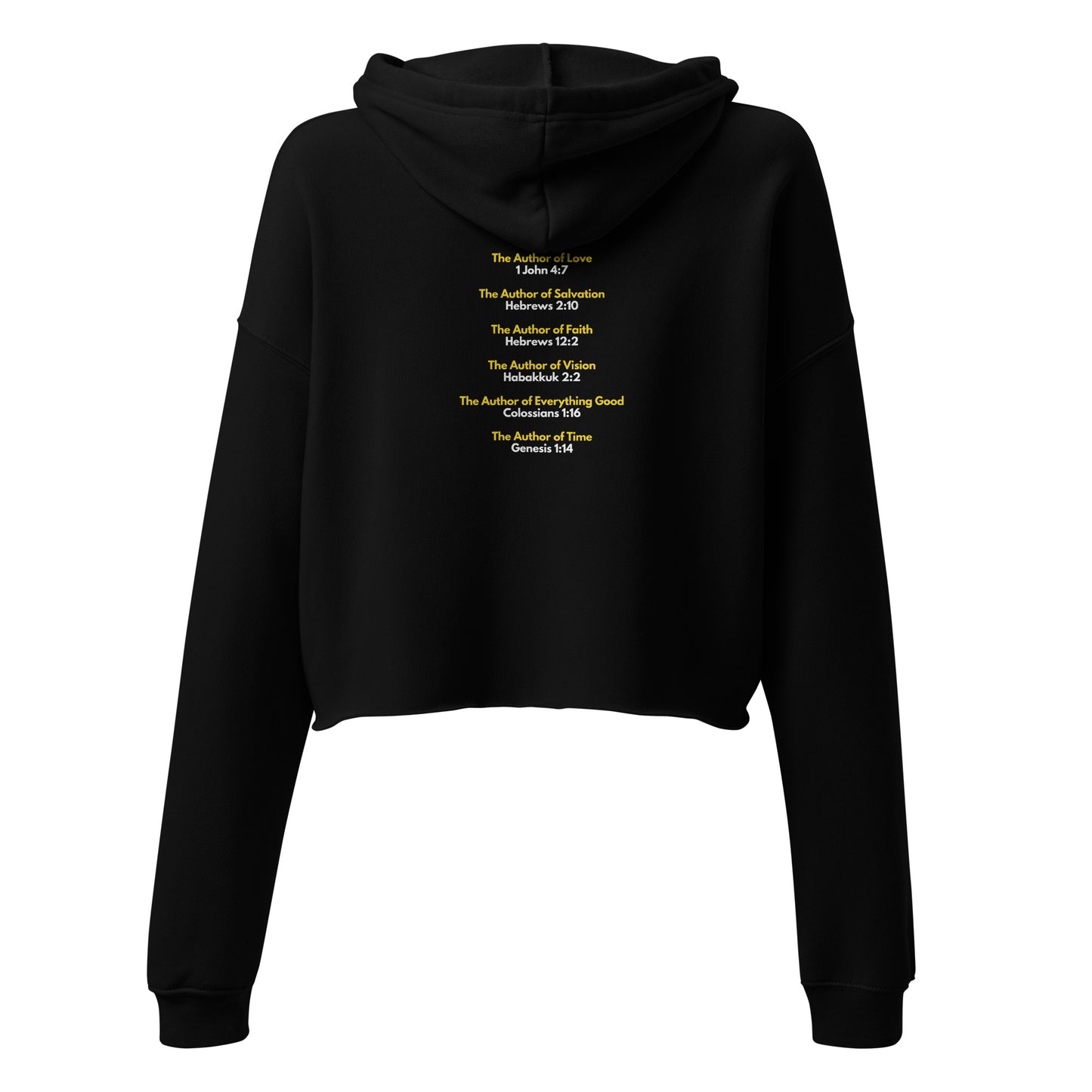 God Is Author Women's and Teen's Crop Hoodie