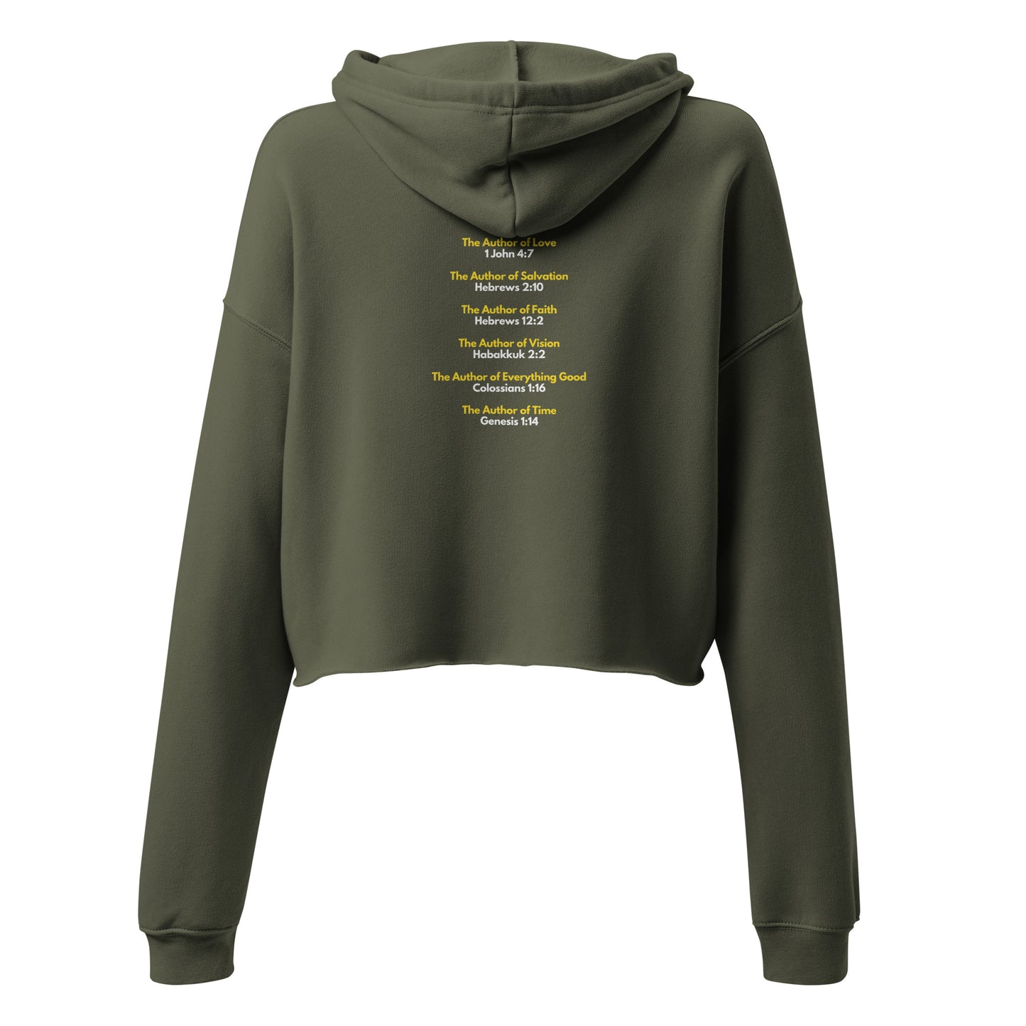God Is Author Women's and Teen's Crop Hoodie