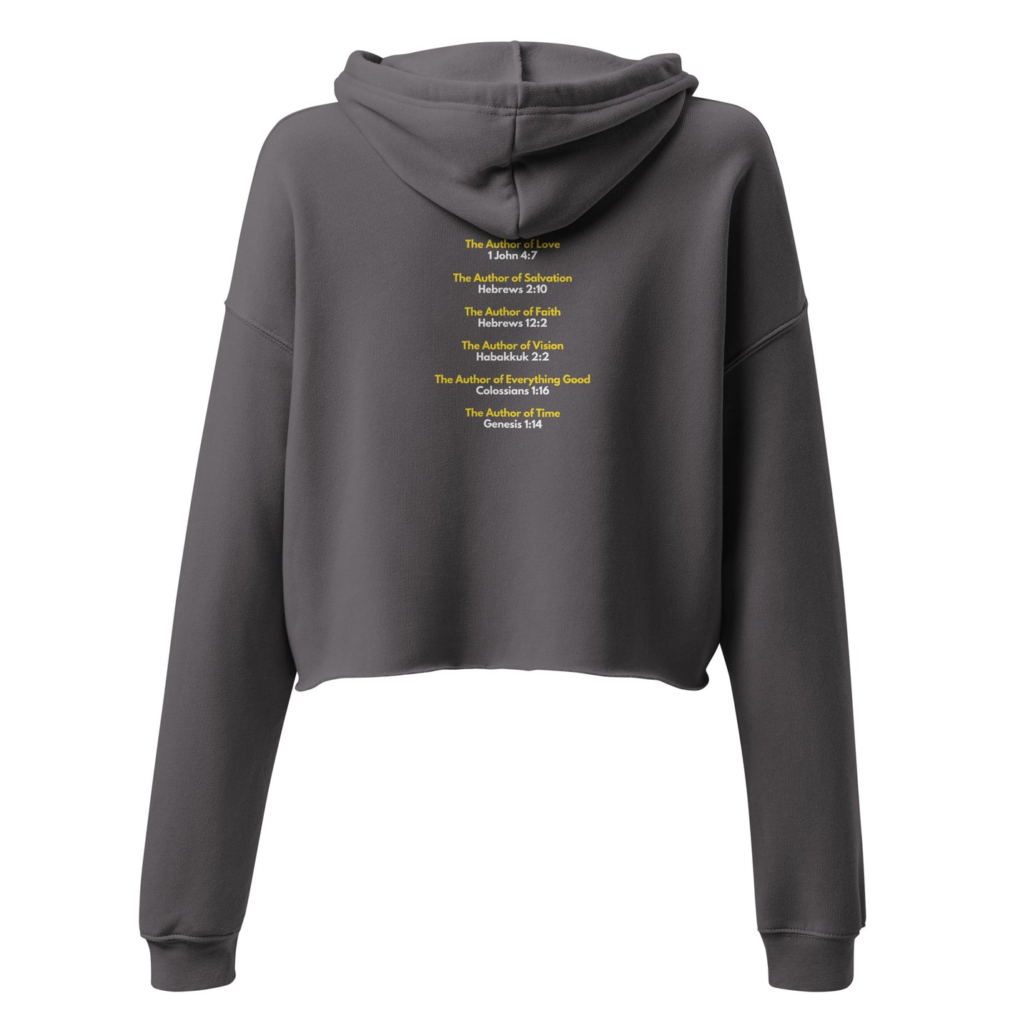 God Is Author Women's and Teen's Crop Hoodie