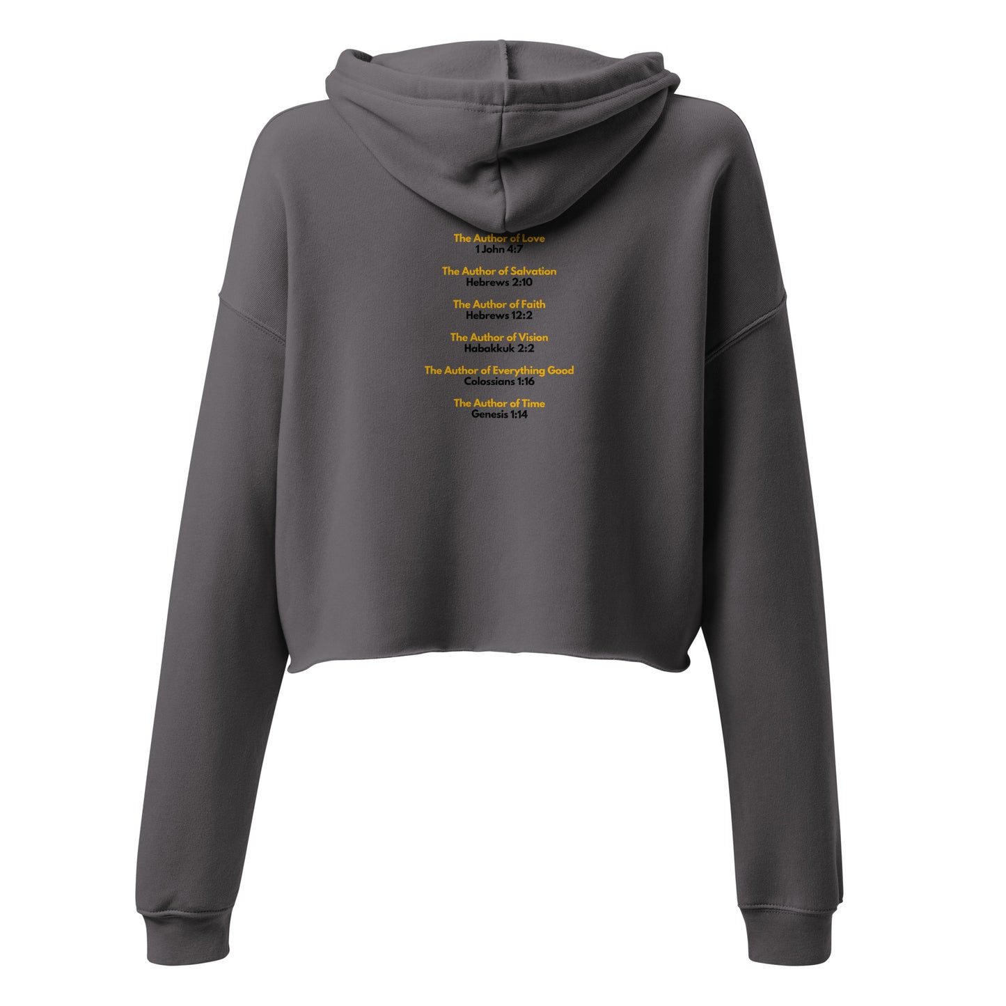 God Is The Author Women's and Teen's Crop Hoodie