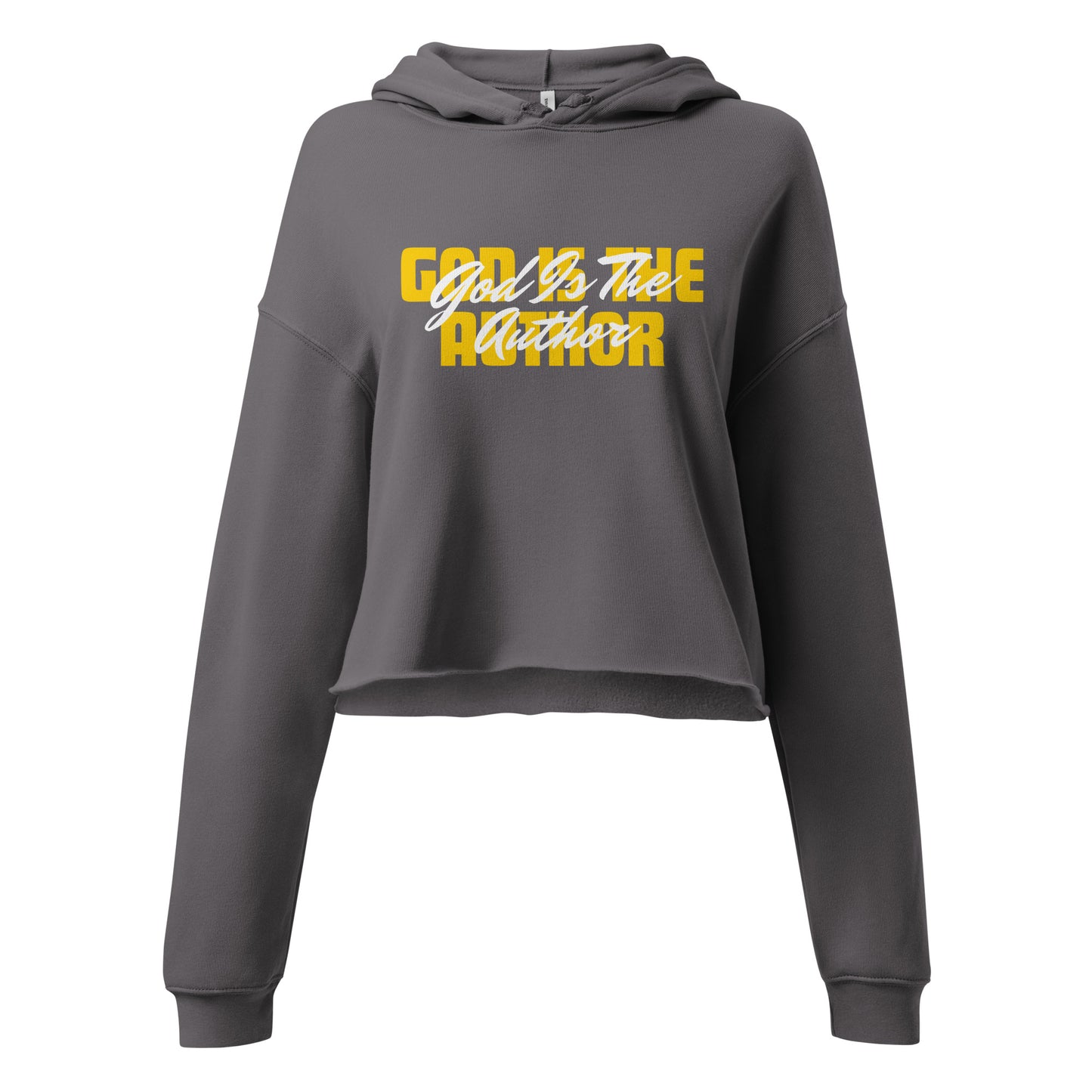God Is Author Women's and Teen's Crop Hoodie