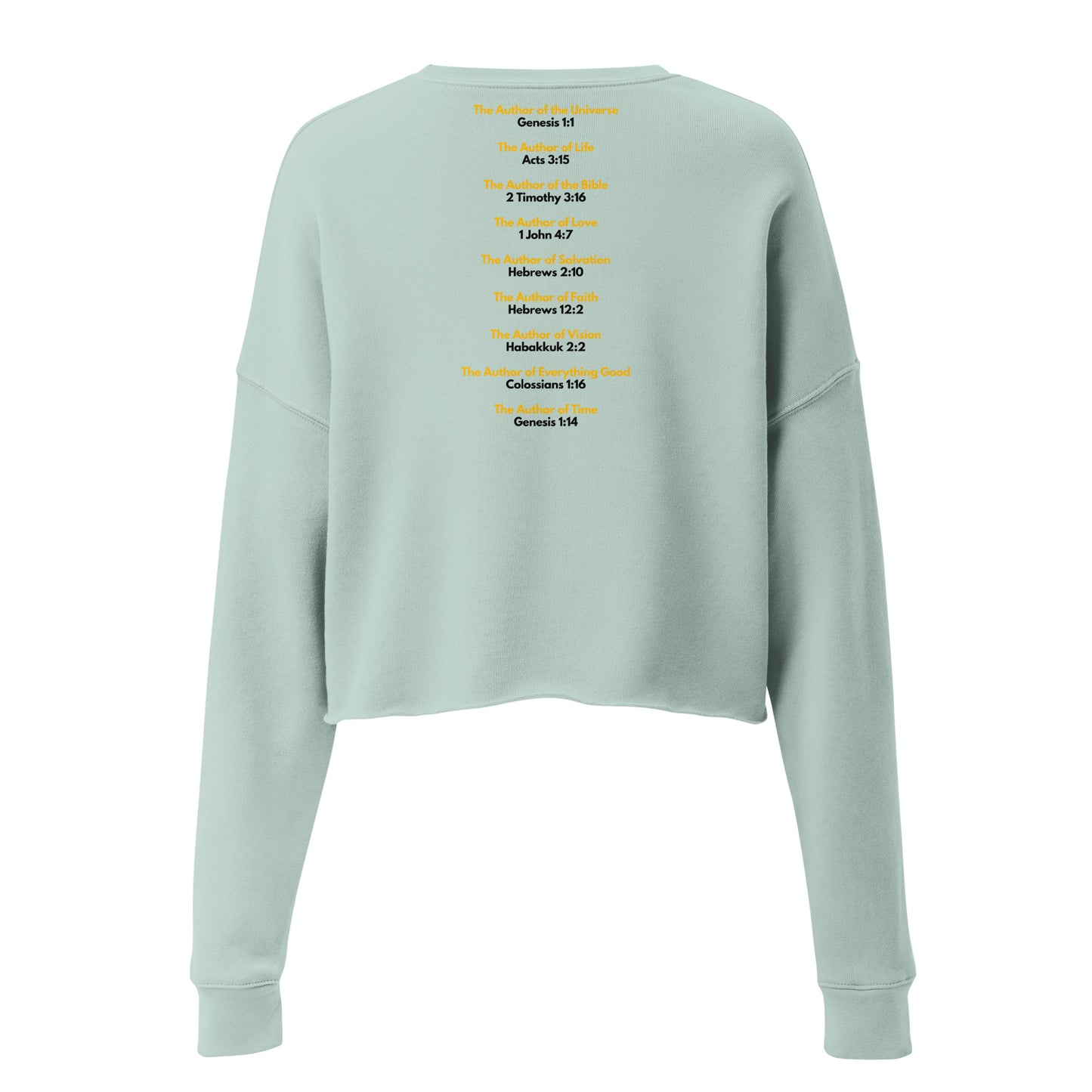God Is Author Women's and Teen's Crop Sweatshirt