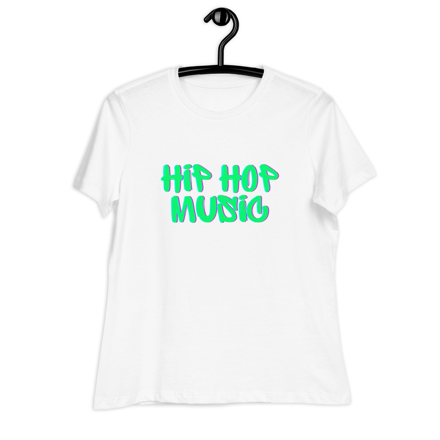 Hip Hop Music Girls and Women's Relaxed T-Shirt