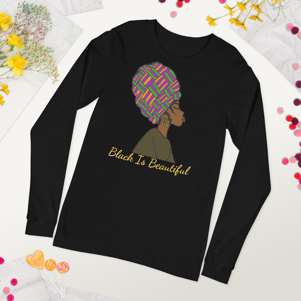 "Black Is Beautiful" Women and Girls Long Sleeve Shirt