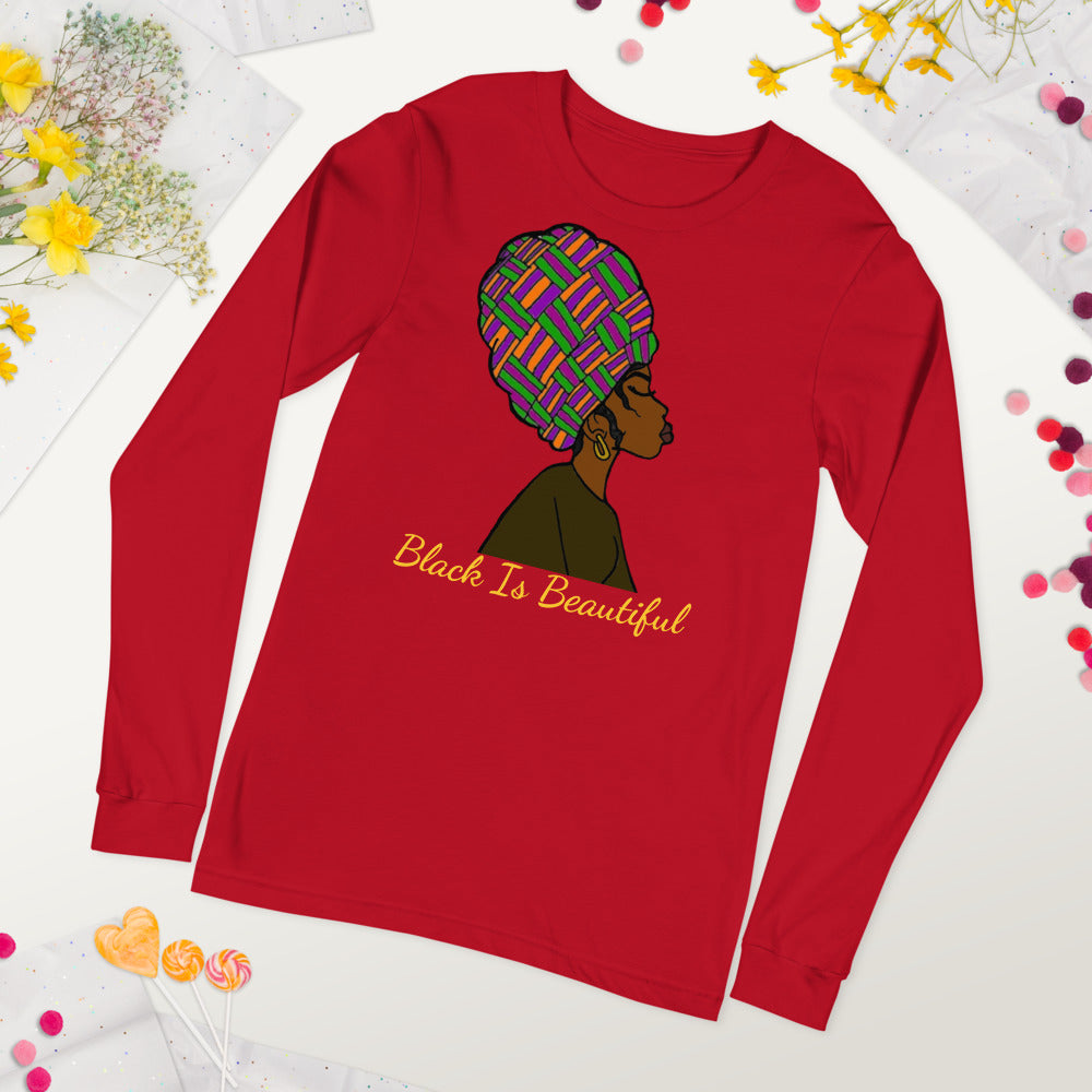 "Black Is Beautiful" Women and Girls Long Sleeve Shirt