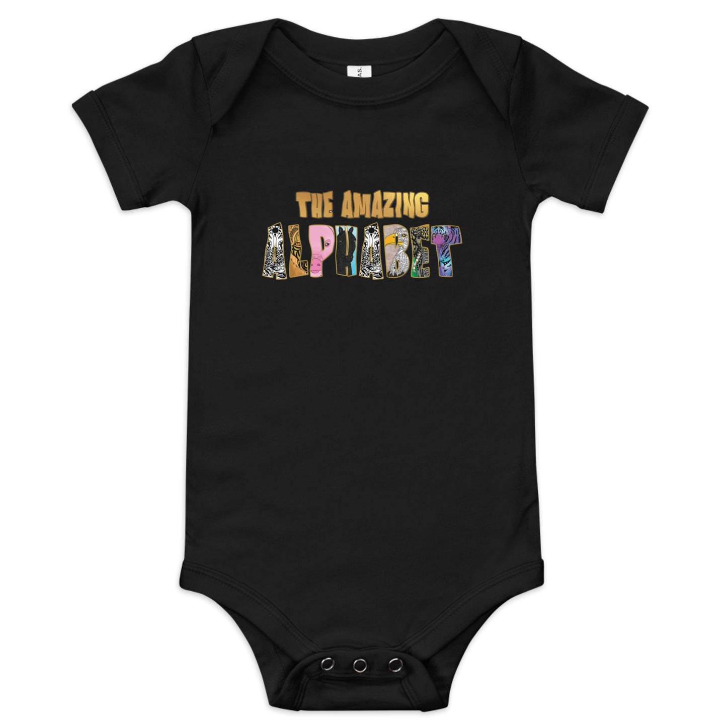 The Amazing Alphabet Baby short sleeve onesis