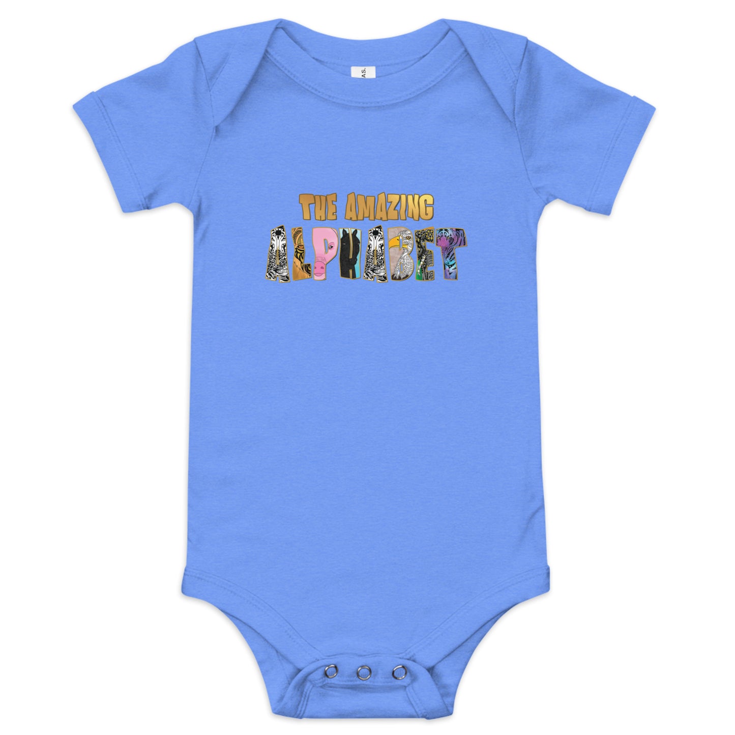 The Amazing Alphabet Baby short sleeve onesis