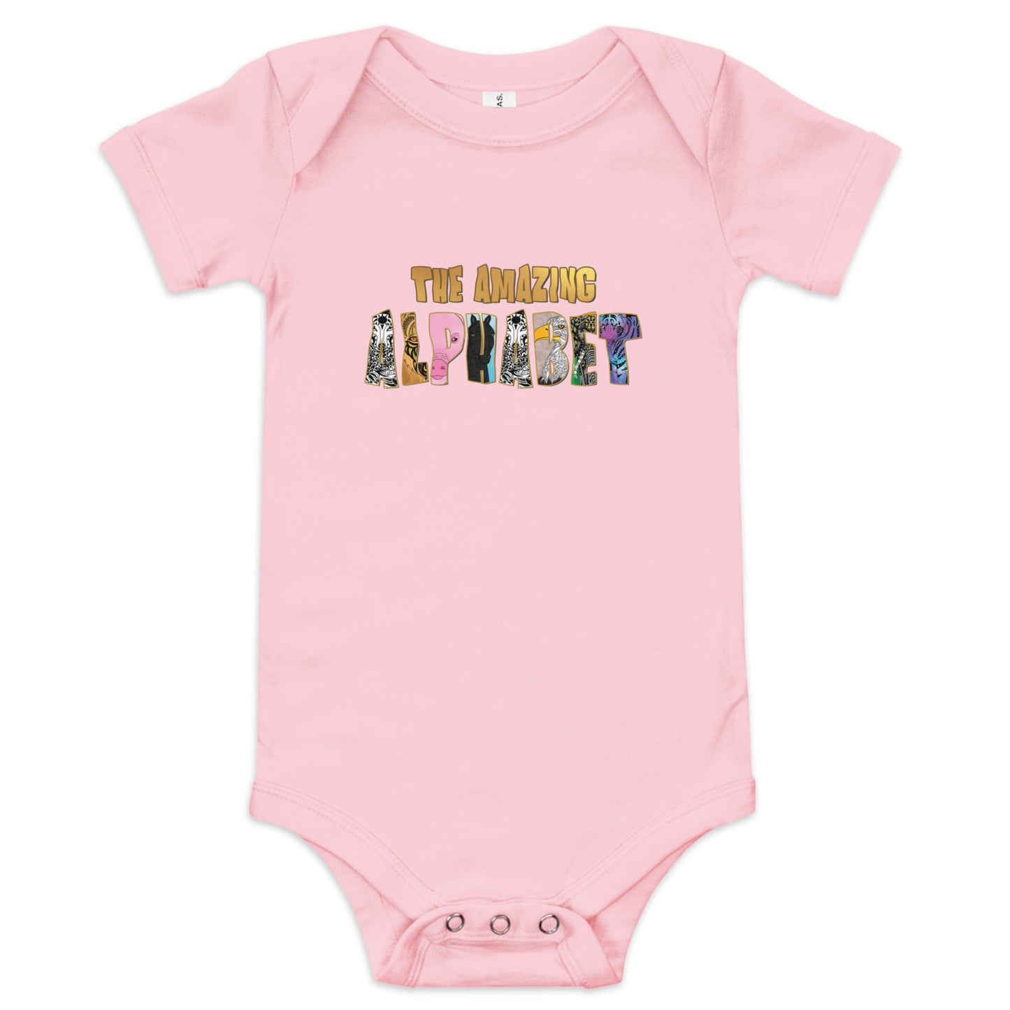 The Amazing Alphabet Baby short sleeve onesis