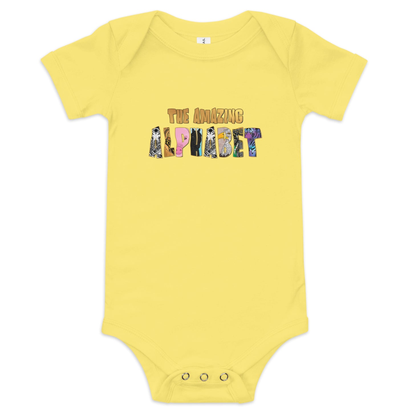 The Amazing Alphabet Baby short sleeve onesis