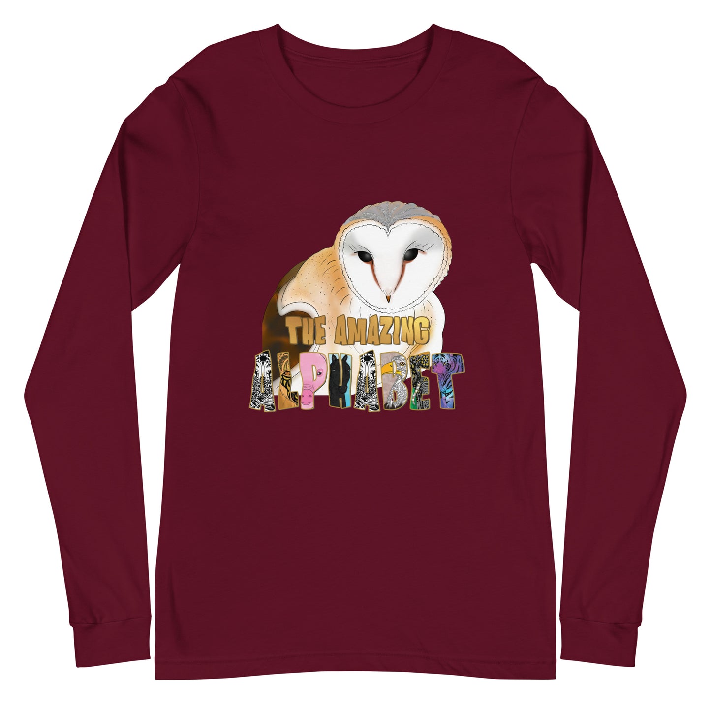 Ola The Owl The Amazing Alphabet Women's and Teen's Long Sleeve Tee