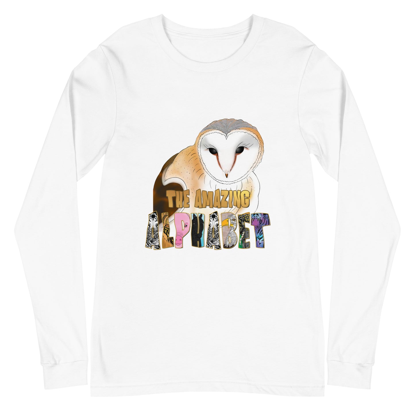 The Amazing Alphabet Ola Oz Men's and Teen's Long Sleeve Tee