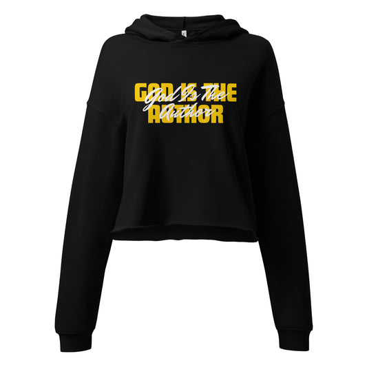 God Is Author Women's and Teen's Crop Hoodie