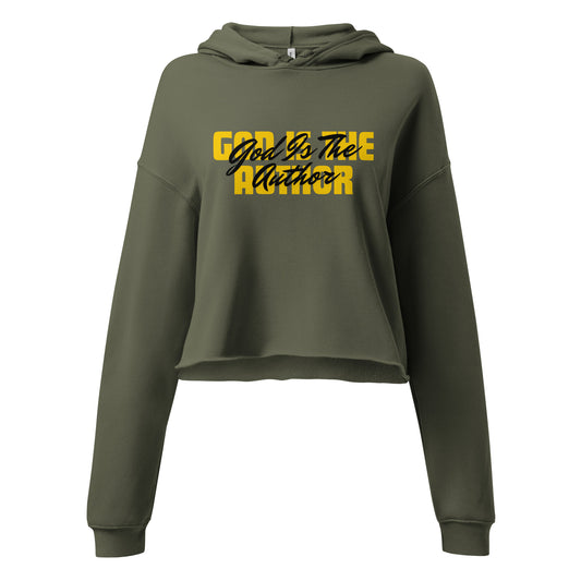 God Is The Author Women's and Teen's Crop Hoodie