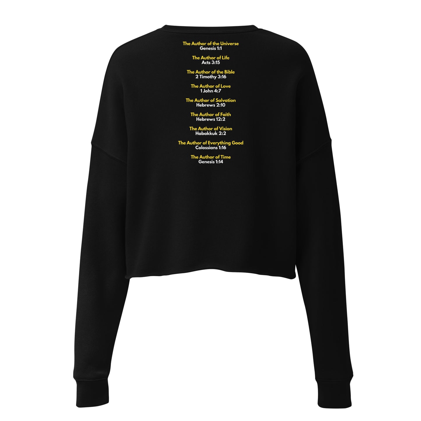 God Is Author Women's and Teen's Crop Sweatshirt