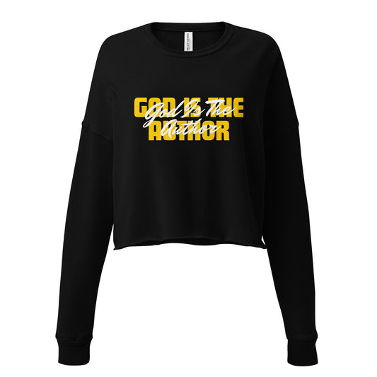 God Is Author Women's and Teen's Crop Sweatshirt