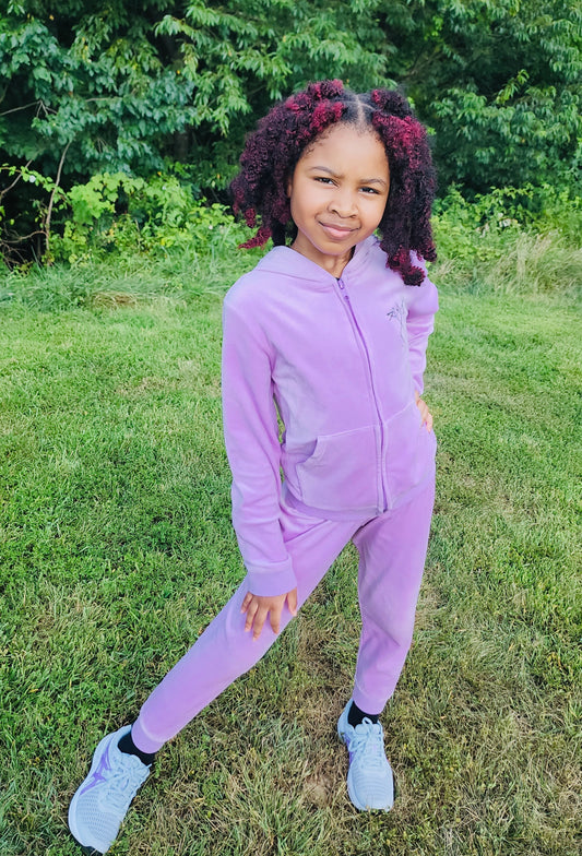 Junior Girls Sweatsuit, Purple