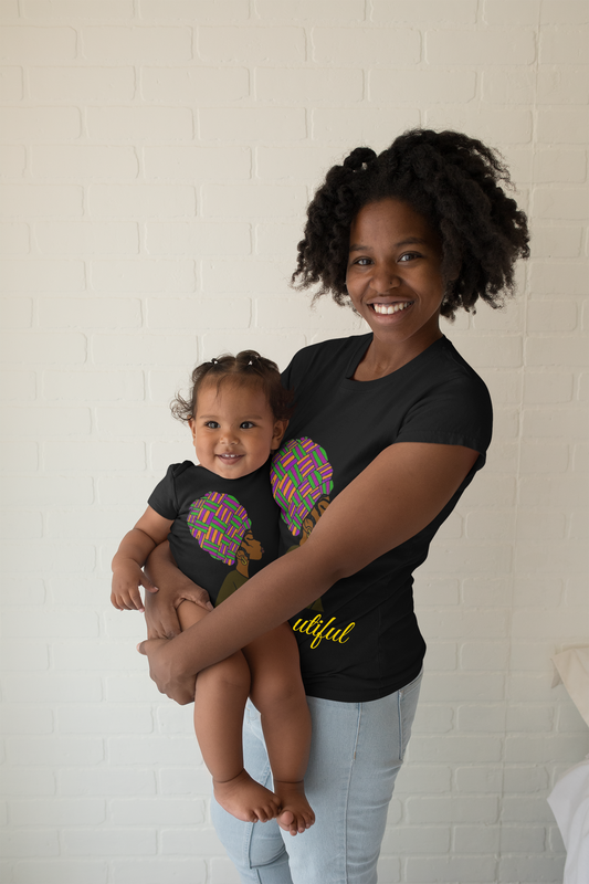 Black & Beautiful Short Sleeve Baby T-Shirt