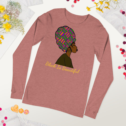 "Black Is Beautiful" Women and Girls Long Sleeve Shirt